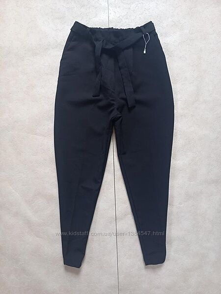 Брендовые черные штаны брюки бойфренды с высокой талией Teen blue, 40 разм.
