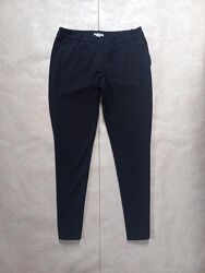Классические брендовые зауженные черные штаны брюки H&M, 40 размер. 