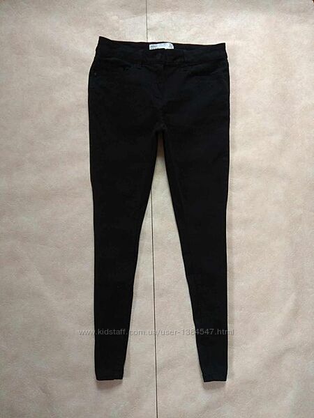 Брендовые черные джинсы скинни с высокой талией Next, 10 размер. 