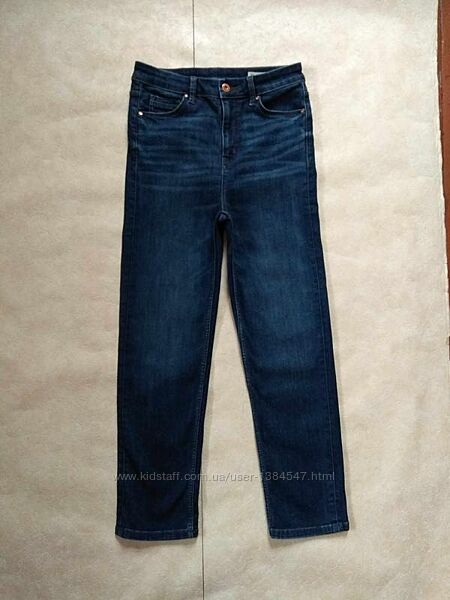 Брендовые прямые джинсы с высокой талией M&S, 10 размер.