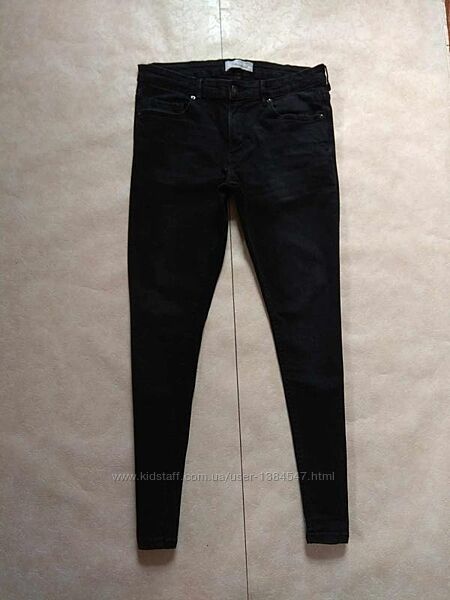 Брендовые джинсы скинни с высокой талией Pull&Bear, 14 размер. 