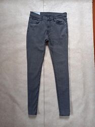 Брендовые мужские джинсы скинни с высокой талией H&M, 32 размер. 