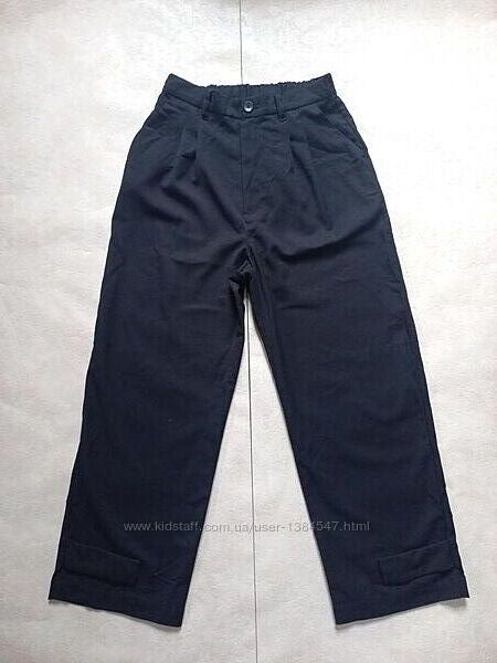Брендовые черные штаны брюки палаццо трубы с высокой талией H&M, 12 размер.