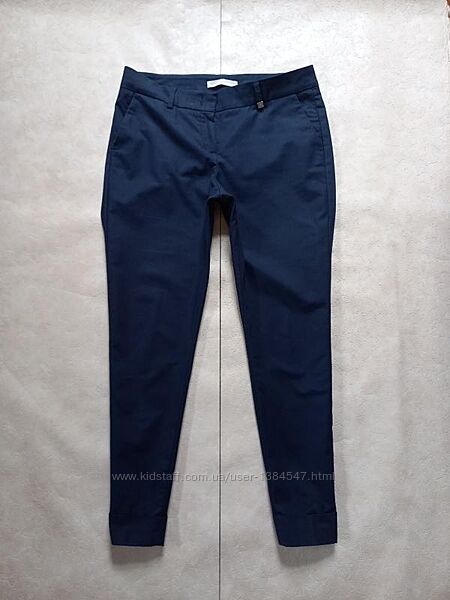 Коттоновые брюки штаны скинни с высокой талией Rafaello Rossi, 42 размер.