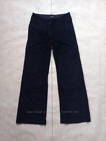 Брендовые черные вельветовые джинсы палаццо трубы H&M, 38 размер. 