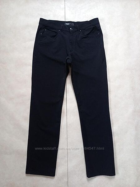 Брендовые черные прямые джинсы с высокой талией Angels, 42 pазмер. 
