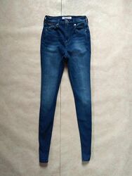 Брендовые джинсы скинни с высокой талией Tommy Hilfiger, 24 pазмер. 