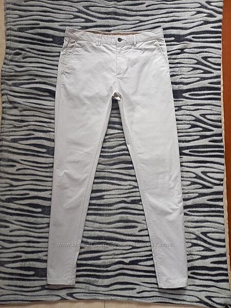 Мужские коттоновые брендовые джинсы скинни Zara, 34 pазмер. 