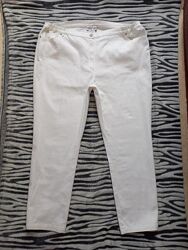 Брендовые большие белые джинсы с высокой талией Mona Lisa, 24 размер.