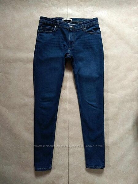 Мужские брендовые джинсы скинни с высокой талией Mango, 34 pазмер.