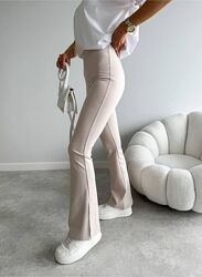 Брендовые штаны брюки клеш с высокой талией H&M, 12 размер. 