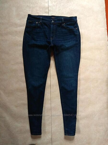 Брендовые джинсы скинни с высокой талией Ralph Lauren, 16 размер. 