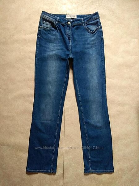 Брендовые прямые джинсы трубы с высокой талией Cecil, 14 размер.