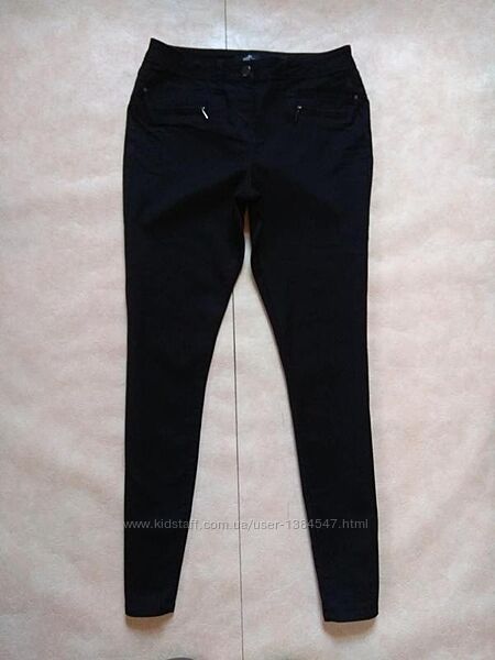  Брендовые черные джинсы скинни с высокой талией Wallis, 12 размер. 