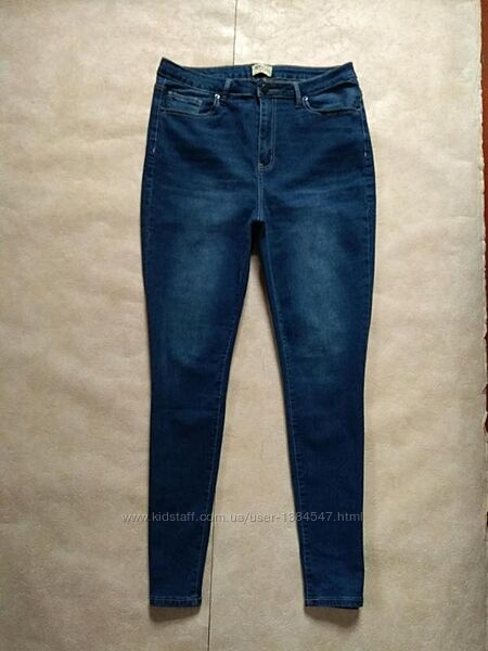 Брендовые джинсы скинни с высокой талией New York, 16  размер. 