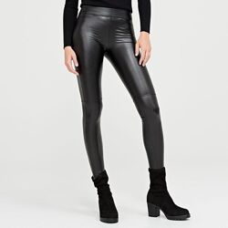 Брендовые леггинсы лосины с высокой талией с пропиткой под кожу H&M, 12 раз