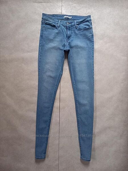 Брендовые джинсы скинни на высокий рост Levis, 29 размер.