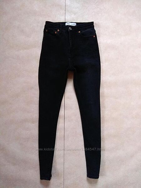 Брендовые джинсы скинни с высокой талией Zara, 34 размер.