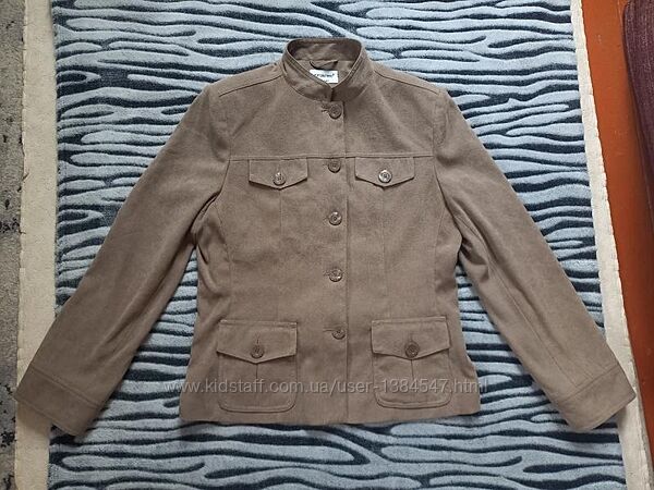 Брендовый замшевый пиджак куртка Atmosphere, 14 размер. 