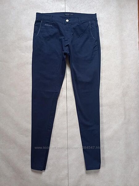 Брендовые мужские коттоновые джинсы с высокой талией Zara, 34 размер.
