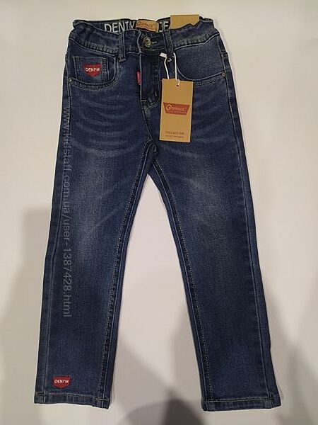 Демисезонные джинсы для мальчика. 116-146р.