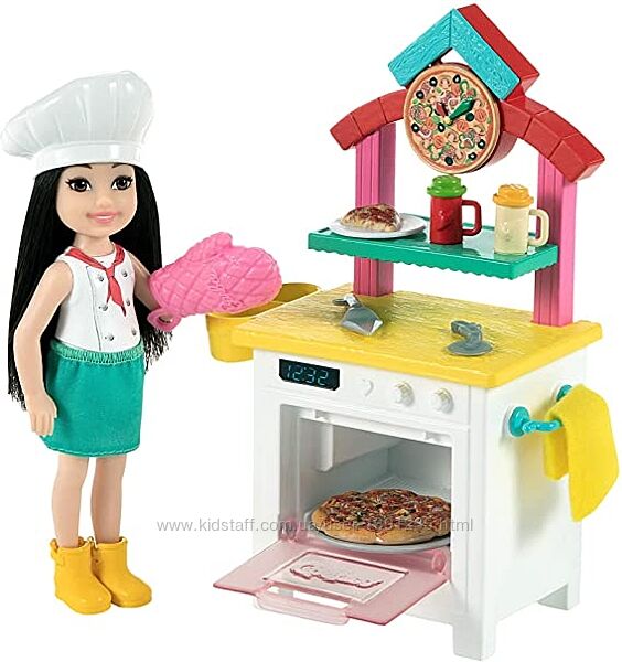 Барби Челси Я могу быть Пицца-шеф Barbie Chelsea Can Be Pizza Chef