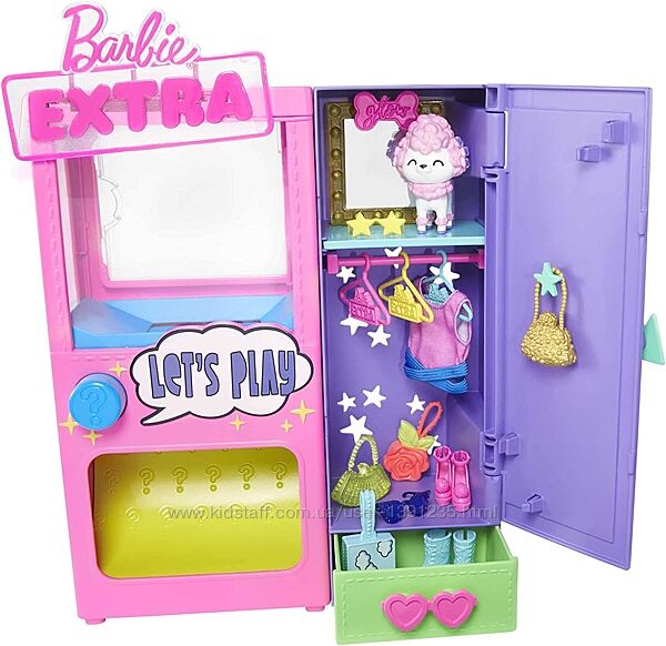  Игровой набор Barbie Extra Surprise Fashion Closet Шкаф 20 предметов