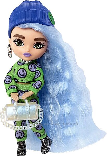 УЦІНКА Барбі  Екстра Мініс у костюмі з принтом смайликів Barbie Extra Minis
