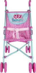 Дитячий візочок- тростина для ляльки  Cry Babies Baby Doll Stroller  