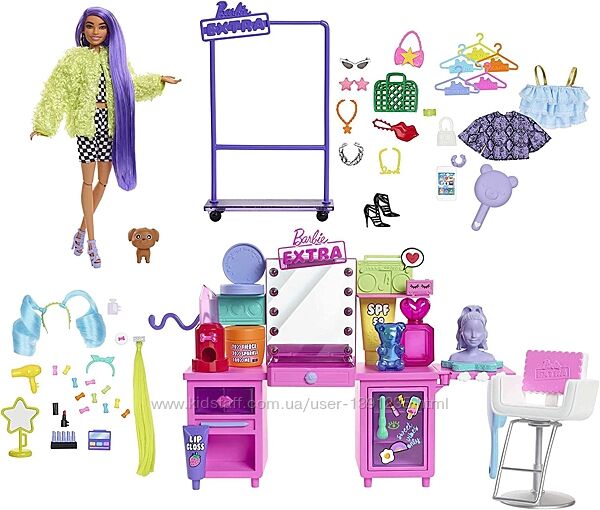 Игровой набор Barbie Extra Визажный столик GYJ70