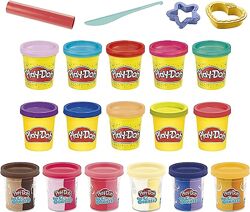 Игровой набор пластилин Play-Doh Sparkle and Scents Variety 16 банок F3593