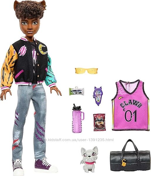 Уцінка  Лялька Monster High Clawd Wolf Werewolf  Bulldog Клод Вульф HNF65