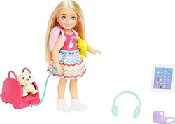 Лялька  Barbie Chelsea та набір для подорожей із цуценям HJY17