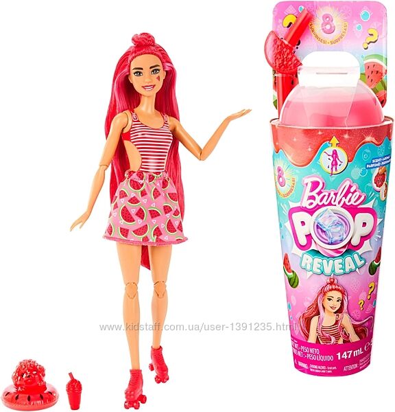 Лялька Barbie Pop Reveal Соковиті фрукти Кавуновий смузі HNW43
