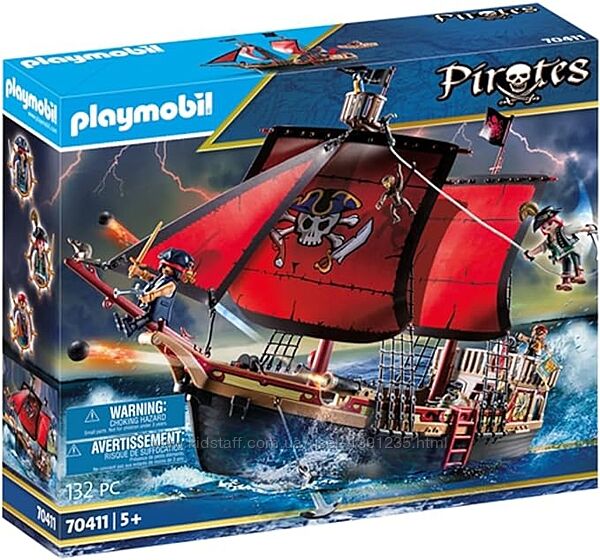 Конструктор Playmobil Піратський корабель з черепом 70411