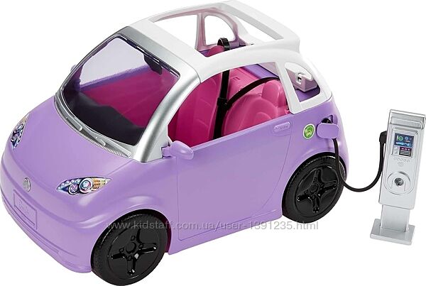 Електромобіль Барбі із зарядною станцією Barbie Electric Vehicle HJV36