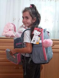 Шкільний комплект Kite Hello kitty HK22-555S рюкзак, пенал, сумка