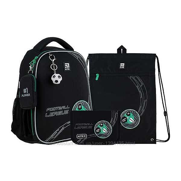 Набір Kite SET K24-555S-9 Football, рюкзак, пенал, сумка