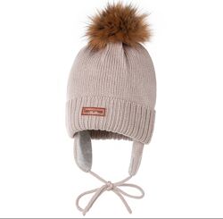 Зимова шапка для дівчинки Lenne Adria, розмір 50, вовна мериноса