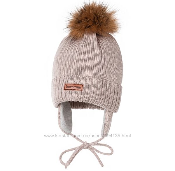 Зимова шапка для дівчинки Lenne Adria, розмір 50, вовна мериноса
