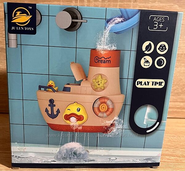 Игра для ванной генератор пены арт. 8366-40, Кораблик, леечки, мочалочка
