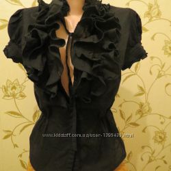Блузка темно-черного чвета LAVENDER10
