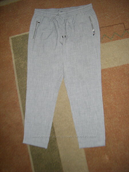 Классчические летние брюки с отворотом, размер 16 - L - 50