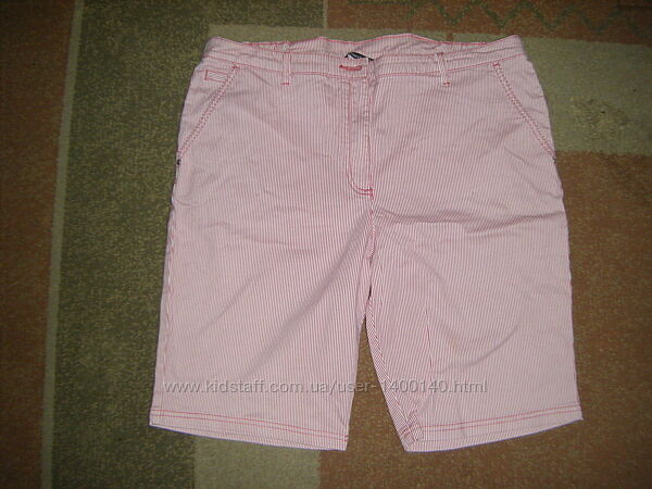 Комфортные джинсовые шорты в полоску, размер 18 - XL - 52
