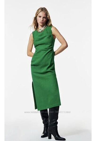 Плаття Zara S Зара С нове зелене сукня платье хлопок