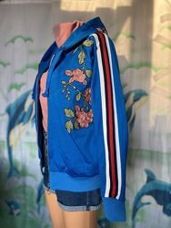 Спортивная кофта куртка олимпийка GUCCI Италия с капюшоном