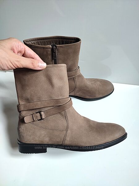 кожаные ботинки ecco touch / 38р - стелька 25см