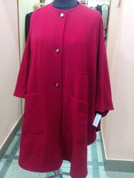 Пончо-пальто шерсть 48-62р