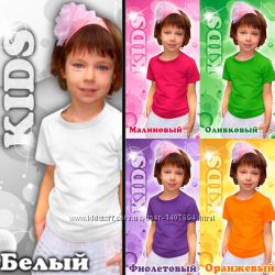 футболка детская - 27 цветов на выбор