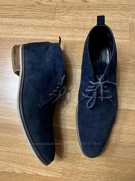 Брендовые замшевые мужские туфли Belmondo Italy, классические туфли